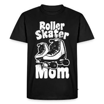 Roller Skater Mother - Men's Premium Organic T-Shirt - black - Front - Nico (187cm)