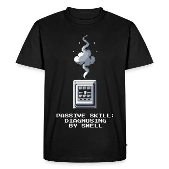 Troubleshooting by nose | Electrician Insider - Men's Premium Organic T-Shirt - black - Front - Nico (187cm)