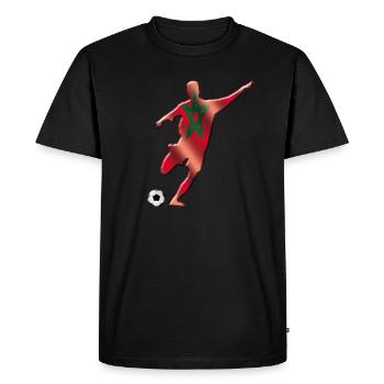 Maroc - T-shirt Premium bio Homme - noir - Devant - Nico (187cm)