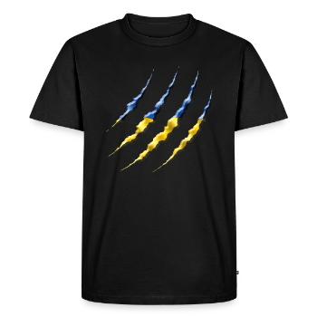 Ukraine - T-shirt Premium bio Homme - noir - Devant - Nico (187cm)