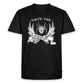 araignée - T-shirt Premium bio Homme - noir - Devant - Nico (187cm)