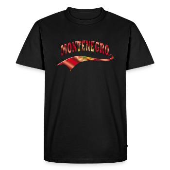 Montenegro - Men's Premium Organic T-Shirt - black - Front - Nico (187cm)