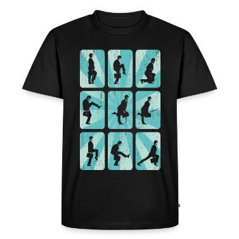 Graphic Graphic - Men's Premium Organic T-Shirt - black - Front - Nico (187cm)