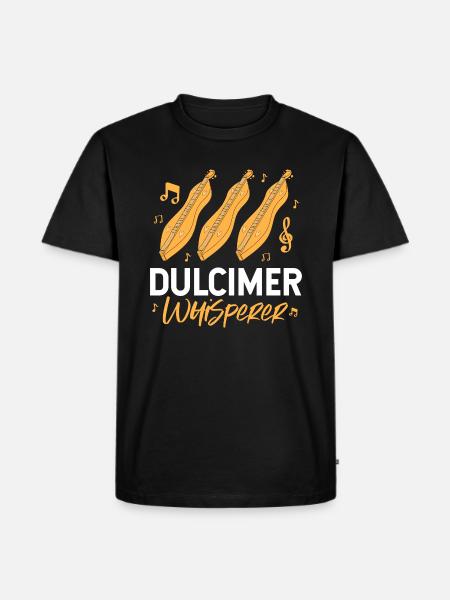 Dulcimer whisperer - Men's Premium Organic T-Shirt - black