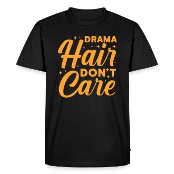 les cheveux de drame ne s’en soucient pas Design pour un cheveux de drame - T-shirt Premium bio Homme - noir - Devant - Nico (187cm)