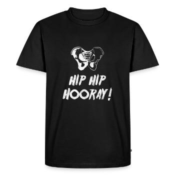Hip Hip Hourra - T-shirt Premium bio Homme - noir - Devant - Nico (187cm)