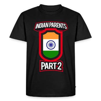 Best Parenting Indian Parents Part 2 - Men's Premium Organic T-Shirt - black - Front - Nico (187cm)