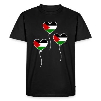 Palästina - Männer Premium Bio T-Shirt - Schwarz - Vorne - Nico (187cm)