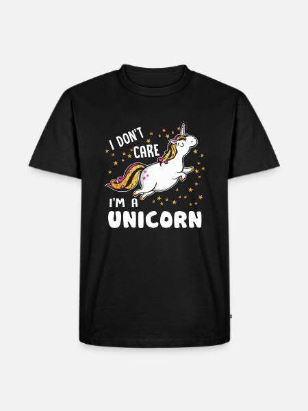 Licorne je suis une licorne - T-shirt Premium bio Homme - noir
