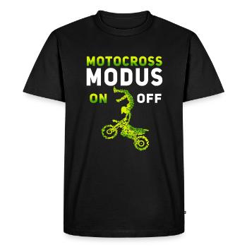 Kids Cross Moto Motocross Kids Cross - T-shirt Premium bio Homme - noir - Devant - Nico (187cm)