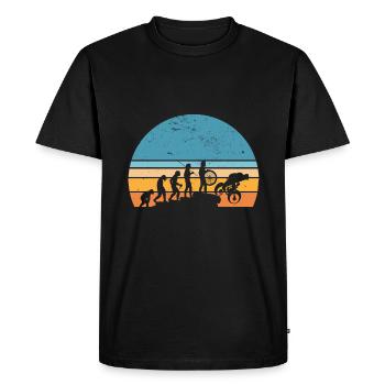 Gravel Bike Evolution VTT Cyclocross - T-shirt Premium bio Homme - noir - Devant - Nico (187cm)