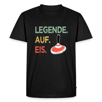 Curling Curling Stick tireur Stocksport - T-shirt Premium bio Homme - noir - Devant - Nico (187cm)