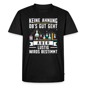 Chemielaborant Chemiker Chemielabor - Männer Premium Bio T-Shirt - Schwarz - Vorne - Nico (187cm)