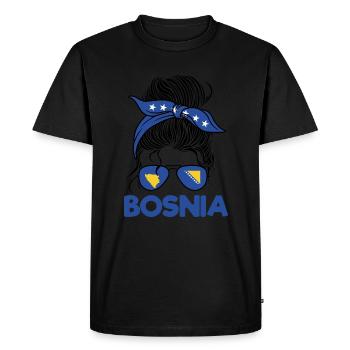 Jebiga Brate Serbie des Balkans - T-shirt Premium bio Homme - noir - Devant - Nico (187cm)