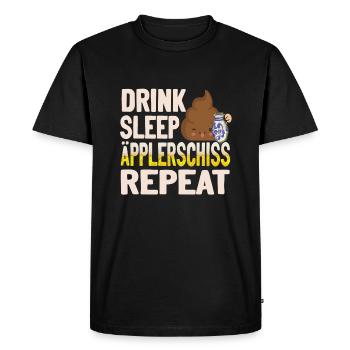 Hessen Frankfurt Apple Wine - T-shirt Premium bio Homme - noir - Devant - Nico (187cm)