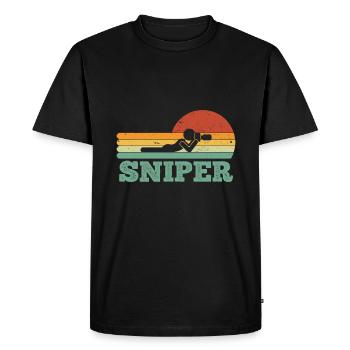 Photographie de photographe rétro - T-shirt Premium bio Homme - noir - Devant - Nico (187cm)