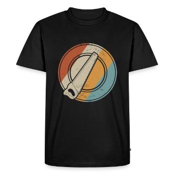 Roofer gift master roofer - Men's Premium Organic T-Shirt - black - Front - Nico (187cm)