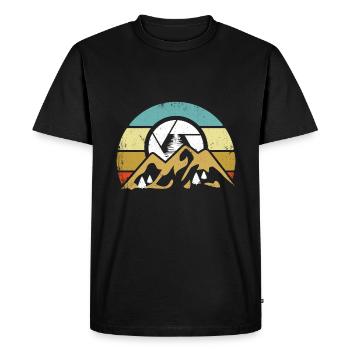 Photographe Photographie - T-shirt Premium bio Homme - noir - Devant - Nico (187cm)