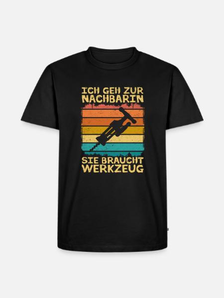 Nachbar Einzug Einweihungsparty Nachbarschaft - Männer Premium Bio T-Shirt - Schwarz