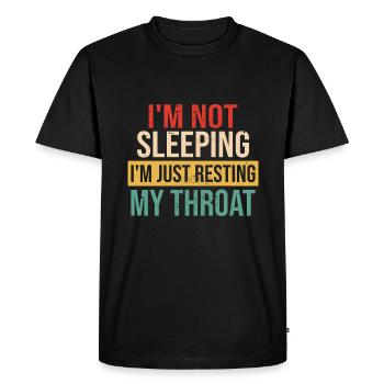 Funny opera singer - Men's Premium Organic T-Shirt - black - Front - Nico (187cm)