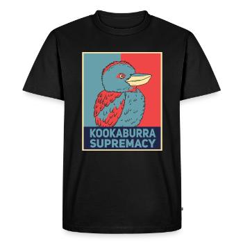Kookaburra australien - T-shirt Premium bio Homme - noir - Devant - Nico (187cm)