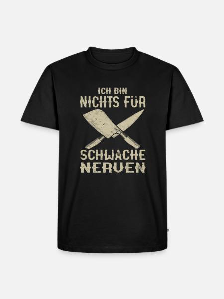 Metzger Schlachter Metzgerei - Männer Premium Bio T-Shirt - Schwarz