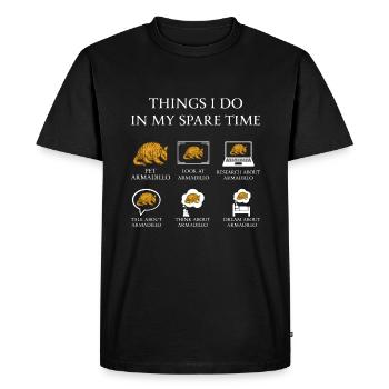 Gürteltier Armadillo Suprématie - T-shirt Premium bio Homme - noir - Devant - Nico (187cm)