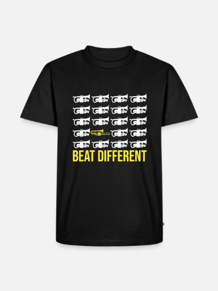 Posaune - Männer Premium Bio T-Shirt - Schwarz