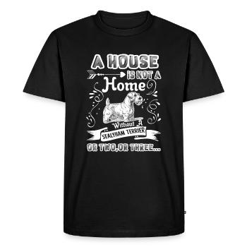 Sealyham Terrier Home Without Sealyham Terrier - Men's Premium Organic T-Shirt - black - Front - Nico (187cm)