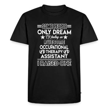 Proud Occupational Therapy Assistant Parent - Men's Premium Organic T-Shirt - black - Front - Nico (187cm)