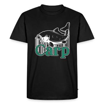 Carp Carp Vintage - Men's Premium Organic T-Shirt - black - Front - Nico (187cm)