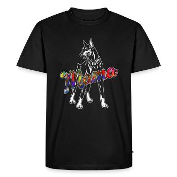 Doberman Pinscher Doberman Pinscher Mama - Men's Premium Organic T-Shirt - black - Front - Nico (187cm)