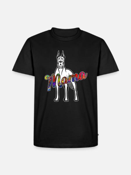 Great Dane Great Dane Mama - Men's Premium Organic T-Shirt - black