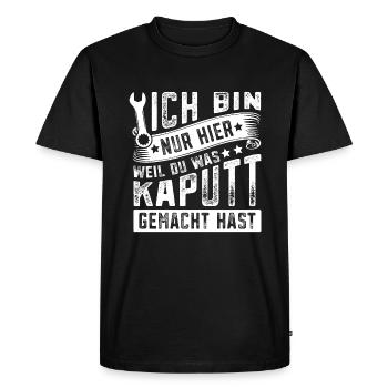 Hausmeister Hauswart Haustechniker - Männer Premium Bio T-Shirt - Schwarz - Vorne - Nico (187cm)