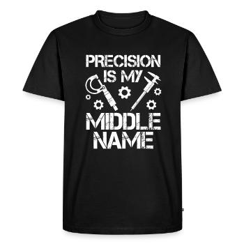 CNC router machinist Cutting machine operator - Men's Premium Organic T-Shirt - black - Front - Nico (187cm)