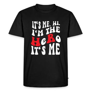 Responsable RH Ressources humaines Personnel RH - T-shirt Premium bio Homme - noir - Devant - Nico (187cm)