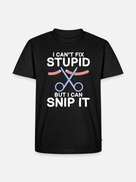 Vasektomie Urologe - Männer Premium Bio T-Shirt - Schwarz