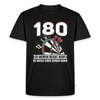 Darts professional darts player - Men's Premium Organic T-Shirt - black - Front - Nico (187cm)