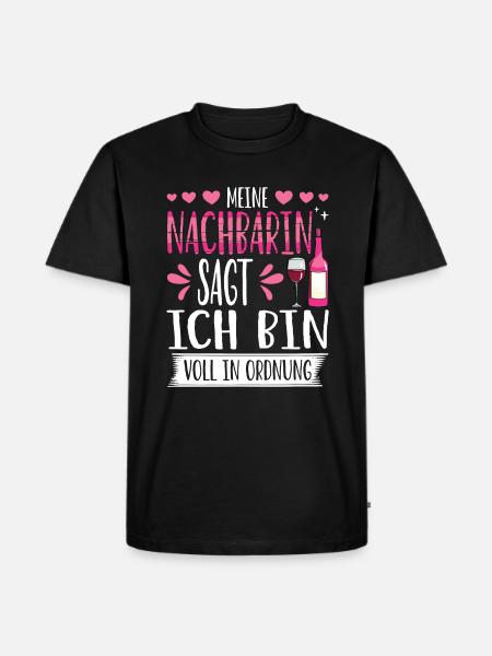 Nachbar Nahe am Chaos - Männer Premium Bio T-Shirt - Schwarz