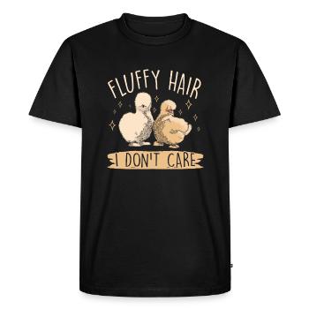 Silkie chicken - Men's Premium Organic T-Shirt - black - Front - Nico (187cm)