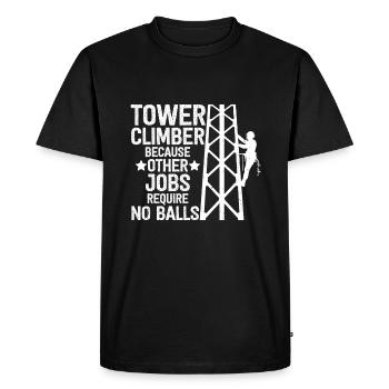 Fountain pen - Men's Premium Organic T-Shirt - black - Front - Nico (187cm)