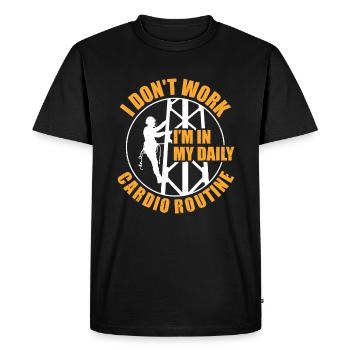 Fountain pen - Men's Premium Organic T-Shirt - black - Front - Nico (187cm)