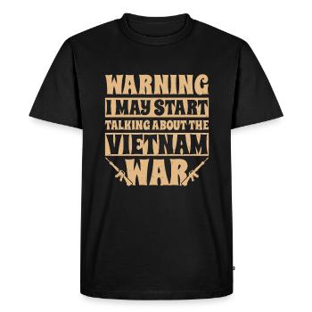 Historian - Men's Premium Organic T-Shirt - black - Front - Nico (187cm)