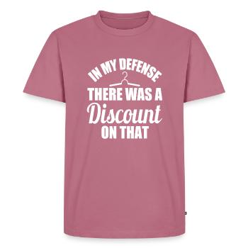 Thrifting Thrifter Thrift - T-shirt Premium bio Homme - mauve - Devant - Nico (187cm)