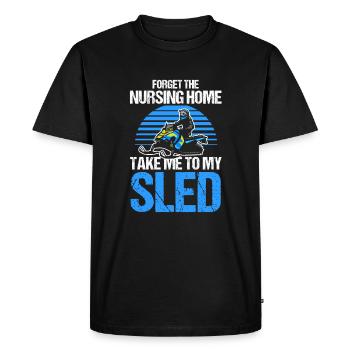 Snowmobiles - Men's Premium Organic T-Shirt - black - Front - Nico (187cm)