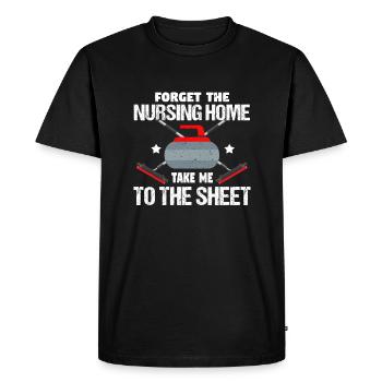 Curling Curler - T-shirt Premium bio Homme - noir - Devant - Nico (187cm)