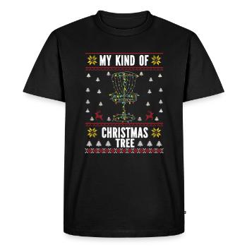 Disc golf - Männer Premium Bio T-Shirt - Schwarz - Vorne - Nico (187cm)