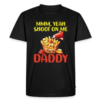 Frites Junk Food Ketchup - T-shirt Premium bio Homme - noir - Devant - Nico (187cm)