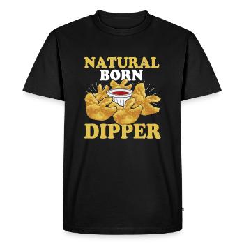 Drôle de crabe Rangoon - T-shirt Premium bio Homme - noir - Devant - Nico (187cm)