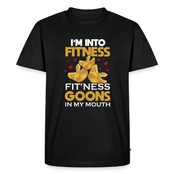 Drôle de crabe Rangoon - T-shirt Premium bio Homme - noir - Devant - Nico (187cm)